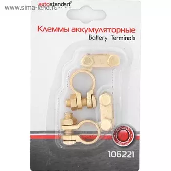 Клеммы аккумуляторные, 2 шт