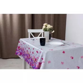 Клеёнка «Алегра», 137 см, рисунок цикорий, рулон 20 п.м.