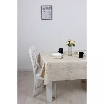 Клеёнка «Алегра», 137 см, рисунок гипсофилы, рулон 20 п.м.