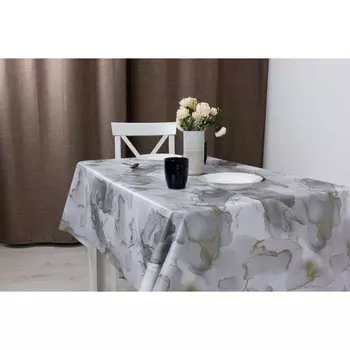 Клеёнка «Алегра», 137 см, рисунок пандора серый, рулон 20 п.м.