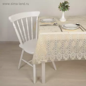 Клеёнка ажурная Lace «Вышивка», ширина 137 см, рулон 20 метров