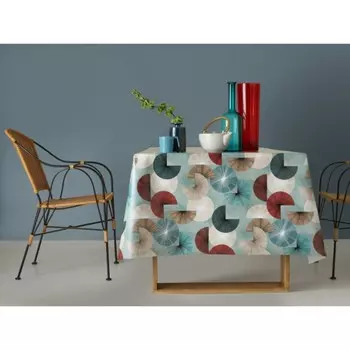 Клеёнка Chic & Charme «Сектор», 140 см, 20 п.м., арт. 683/3 бирюз.