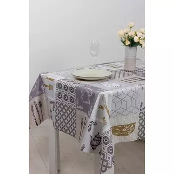 Клеёнка ESTELLA 140 см, рисунок асэра, рулон 20 п.м.