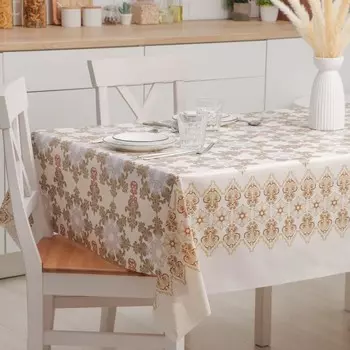 Клеёнка на стол Доляна «Шарм», на нетканой основе, ширина 137 см, толщина 0,7 мм, рулон 20 м