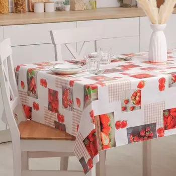 Клеёнка на стол Доляна «Виктория», на нетканой основе, ширина 137 см, толщина 0.7 мм, рулон 20 м