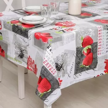 Клеёнка на стол Доляна, на нетканой основе, ширина 137 см, толщина 0,8 мм, рулон 20 м