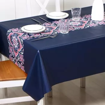 Клеёнка на стол, на тканевой основе, рулон 20 м, ширина 137 см