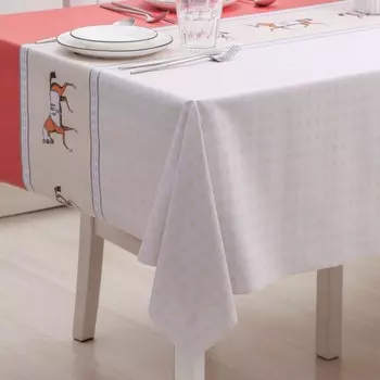 Клеёнка на стол «Скачки», на тканевой основе, рулон 20 м, ширина 137 см