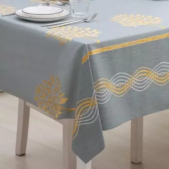 Клеёнка на стол «Золотой блик», на тканевой основе, рулон 20 м, ширина 137 см