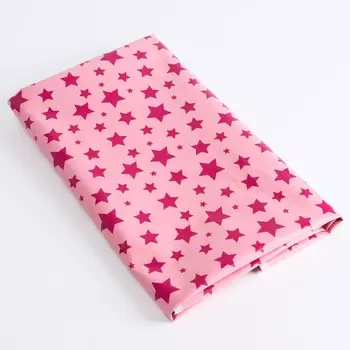 Клеёнка-наматрасник с резинками-держателями, рисунок «Пурпурные звезды», ПВХ покрытие