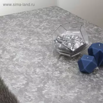 Клеёнка Polyline «Турмалин», 140 см, рулон 15 пог.м, платина