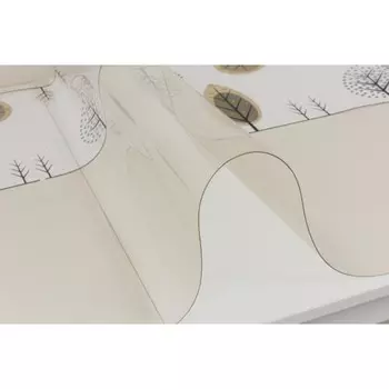 Клеёнка прозрачная «Сканди», толщина 0,8 мм, 100 см, 20 п.м., XB-912-1,