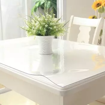 Клеёнка прозрачная толщина 0,8 мм, размер 0,8х20 м