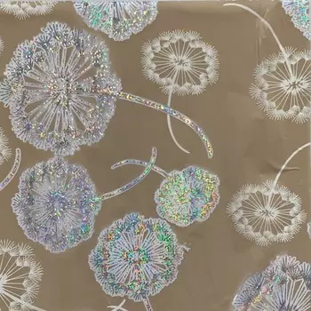 Клеёнка прозрачная «Волшебный одуванчик», толщина 0,8 мм, 80 см, 20 п.м., BRT-058,