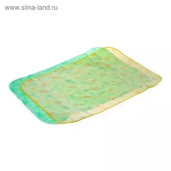 Клеёнка с ПВХ-покрытием, 68х100 см, на резинке, цвета МИКС