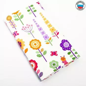 Клеёнка с ПВХ-покрытием «Цветы», 100х140 см