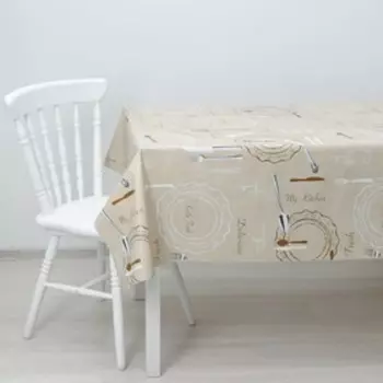 Клеёнка столовая на нетканой основе Доляна «Обед», ширина 137 см, рулон 20 м