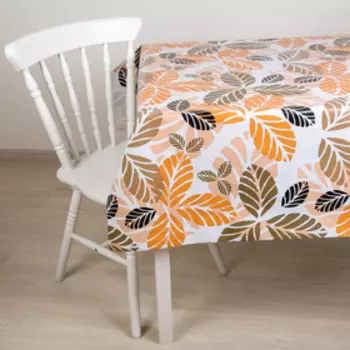 Клеёнка столовая на нетканой основе Доляна, ширина 137 см, толщина 0,08 мм, рулон 20 метров