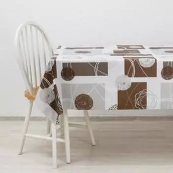 Клеёнка столовая на тканевой основе «Рона», ширина 137 см, рулон 20 м