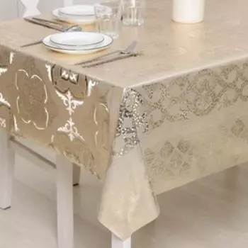 Клеёнка на стол «Узор», на тканевой основе, ширина 137 см, рулон 20 м, толщина 0,25 мм