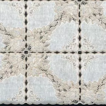 Клеёнка столовая Towa «Ажурная», 138 см, рулон 15 пог. м., цвет бежевый