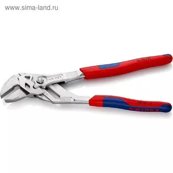 Клещи переставные KNIPEX KN-8605250, гаечный ключ, 250 мм, 2", двухкомпонентные рукоятки