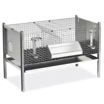 Клетка для кроликов 102 см двухсекционная для отлучения