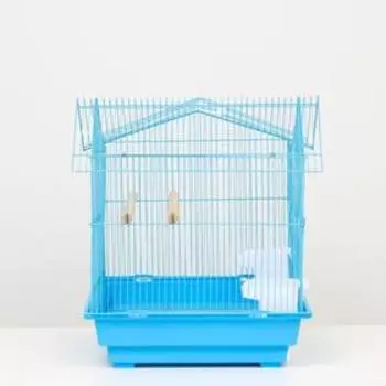 Клетка для птиц "Алиса", укомплектованная, 40 х 40 х 49 см, микс цветов