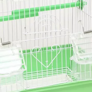 Клетка для птиц укомплектованная Bd-1/4f, 30 х 23 х 39 см, зелёная