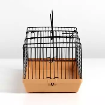 Клетка-мини для грызунов "Пижон" №1-1, без наполнения, 27 х 15 х 13 см, бежевая