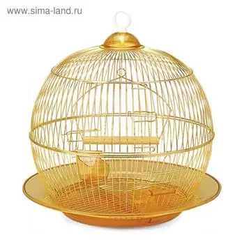 Клетка Triol для птиц, 3533 см, золото
