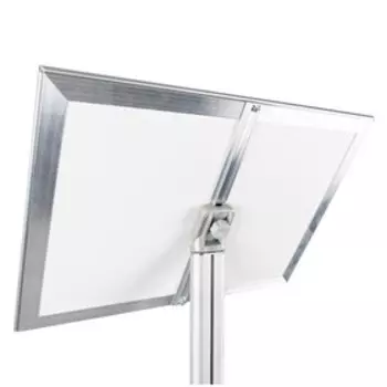 Клик-рамка на стойке для рекламы А3 OfficeSpace, алюминиевый профиль, 25мм 292622