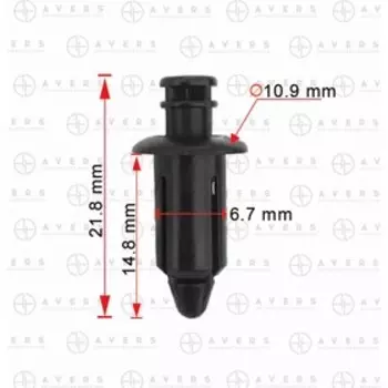 клипса бампера Mazda S51S51833