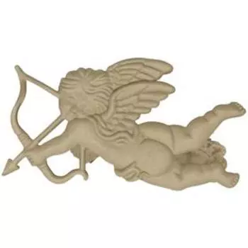 Клипса для штор на защёлке «Ангел», 85 × 85 мм, цвет бежевый