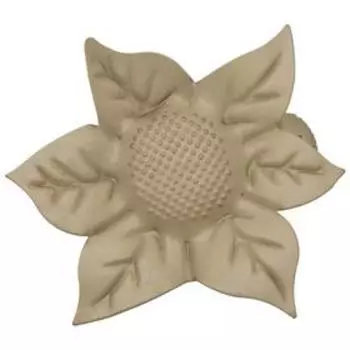 Клипса для штор на защёлке «Цветок», цвет бежевый