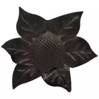 Клипса для штор на защёлке «Цветок», цвет шоколадный