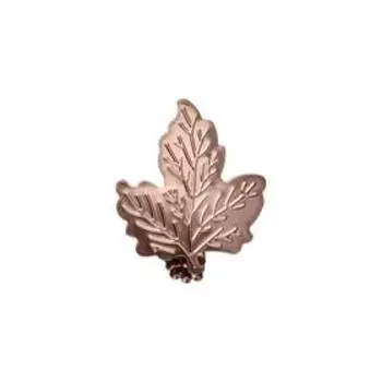 Клипса для штор на защёлке «Кленовый лист», цвет коньяк