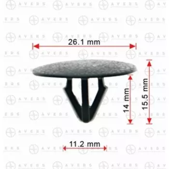 Клипса Hyundai / KIA 81126-37010