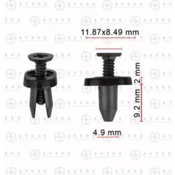 Клипса Mazda GJ6E50715B