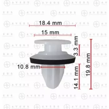 Клипса Mazda KD5151W24