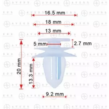 Клипса Nissan 0155330001