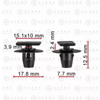 Клипса Nissan 76882EG01A