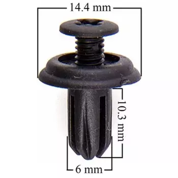 Клипса SKYWAY, HONDA ACCORD-ACCORD WAGON-DOMANI-INTEGRA-PRELUDE-TORNEO 154, набор 25 шт