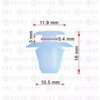 Клипса Toyota 7586760010