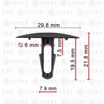 Клипса Toyota 9046709008