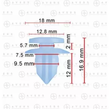 Клипса Toyota 9046710162