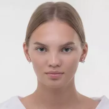 Клипсы «Балерина», цвет белый в розовом золоте