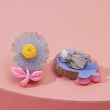 Клипсы детские "Выбражулька" цветочек, цвет МИКС