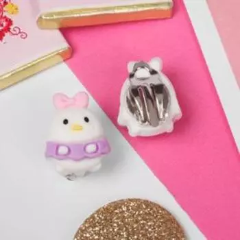 Клипсы детские "Выбражулька" цыплята, цветные