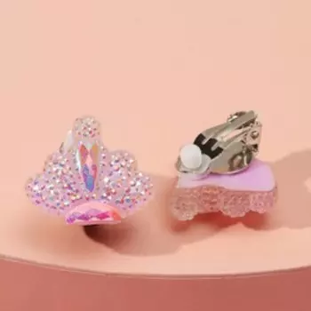 Клипсы детские "Выбражулька" коронка, цвет МИКС